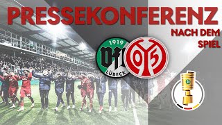 Die PK nach dem 3:0-Auswärtssieg in Lübeck | #05ertv | #VFBM05 | Saison 2022/23