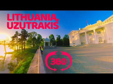 Uzutrakis,  Lithuania VR 360 travel video. Ужутракис, Литва.