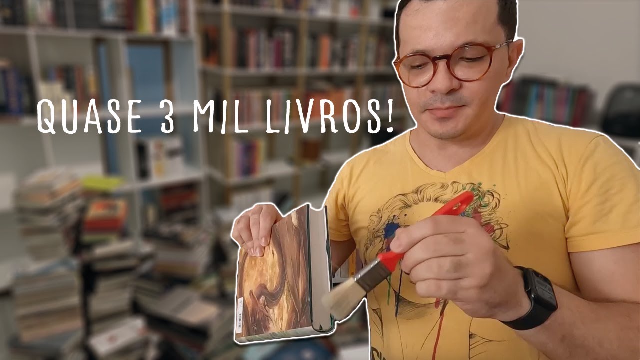 me mudei com quase 3 mil livros (o início, o caos!)