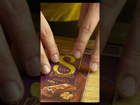 Cadbury Dairy Milk Silk Desserts Brownie Chocolate Bar Review 🍫🍫🍫 #shorts  #asmr #food