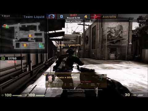 POV - Dev1ce (Astralis)(30-15) vs Liquid / train / 25.10.2017 / 1080p 60fps