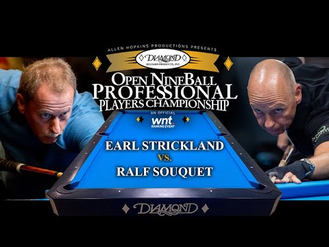 EARL STRICKLAND vs RALF SOUQUET - 2025 Open NineBall Professional Players Championship