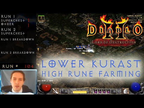 New High Rune Farming Strat? 2000 Lower Kurast Runs in Diablo 2