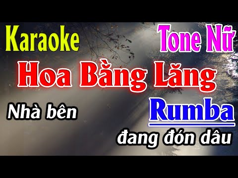 Hoa Bằng Lăng Karaoke Tone Nữ ( Am ) Nhạc Sống Rumba Karaoke Lâm Organ  -  Beat Mới