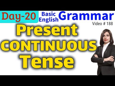 सीखें Present Continuous Tense with Examples | Present Progressive Tense | Learn English 2020 Video