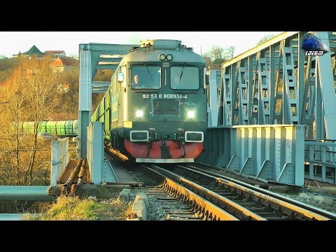 LDE2100 60-0936-4 & Marfar PSZ Freight Train pe Pod/on Bridge in Oradea - 24 February 2020