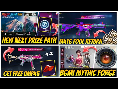 😱Prize path Confirm 4.2 Update | Next Mythic forge Upgradable Gun | M4 Fool Return | Bgmi 4.2 Update