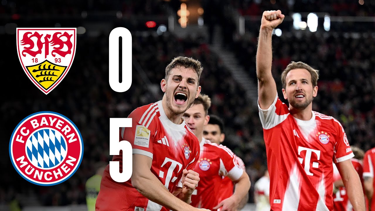 Hat-trick hero Kane shines as substitute | VfB Stuttgart 0-5 FC Bayern | Highlights