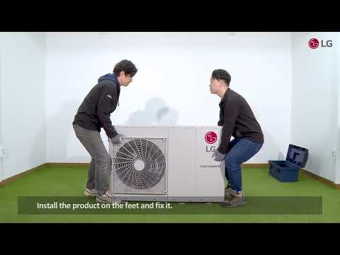 LG Therma V R32 Monobloc Installation Guide Step 1 – Unit & Piping Installation