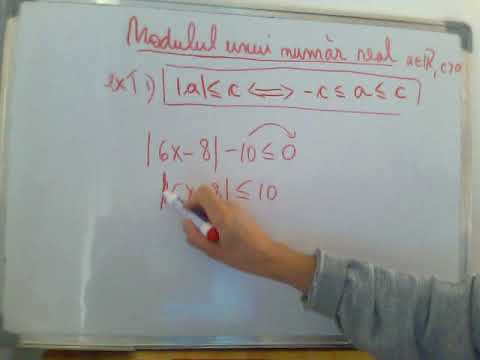 Exercitii - Modulul unui numar real - 4 - Teorema 1