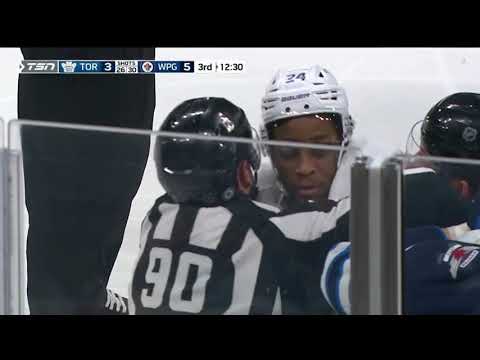 NHL Hits - Maple Leafs @ Jets - Simmonds vs Harkins - 05/12/2021