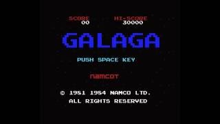 Galaga MSX Gameplay - Wave After Wave of 8-Bit Alien Blasting