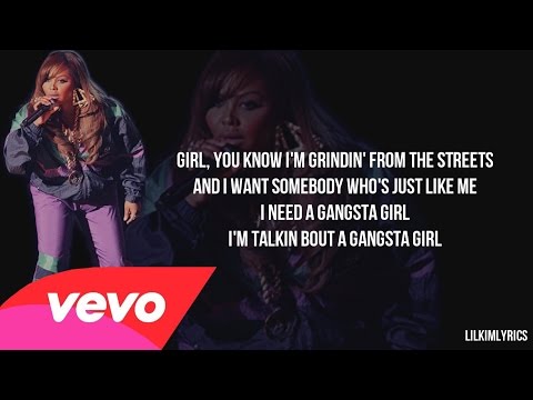 Lil Kim - Gangsta Girl (Lyrics Video) Verse HD