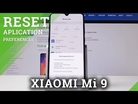 How Reset App Settings in XIAOMI Mi 9 - Restore Original Defaults