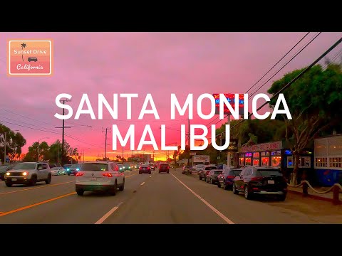 Stunning End Malibu Sunset Drive Los Angeles California | Relaxing Immersive | HDR 60fps