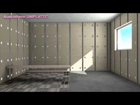 Austrotherm UNIPLATTE - Animationsfilm - Fliesenträgerplatte für Sanitärräume