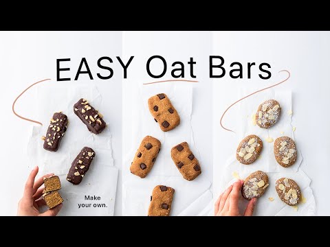 The BEST Oat Bars I've ever tried. (5 energy/protein snacks, easy meal prep)