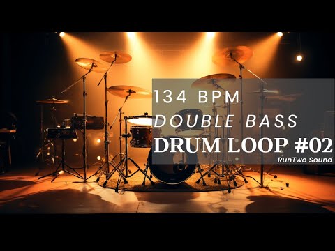 Double Bass Drum Loop for Jamming/Rehearsing/Writing | 134 BPM