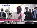 [WATCH] Govs Sanwo Olu, Fayemi Commiserate With Dapo Abiodun Over Death Of Father