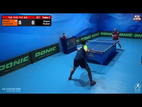 22:30 Nazarii Kovalchuk 3 - 1 Vadym Hryban West 5 WIN CUP 28.10.2022 | TABLE TENNIS WINCUP