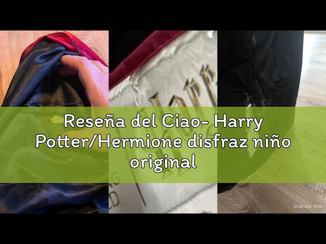 Vídeo relacionado con Ciao - Harry Potter disfraz niño original (Talla 9-11 años)