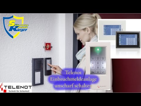 Telenot Einbruchmeldeanlage - unscharf schalten