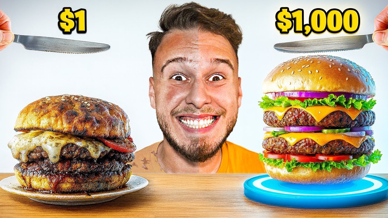 Expensive vs Cheap Food for 24 HOURS!