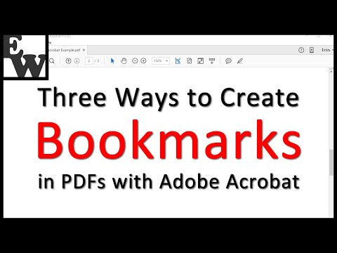 how to add a clickable table of contents in adobe
