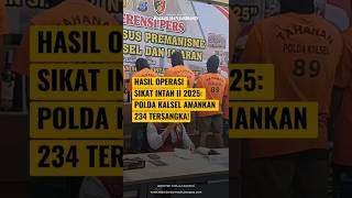 Download lagu Operasi Sikat Intan II, Polda Kalsel Tangkap 234 Tersangka, Lima Kali Lipat Target mp3