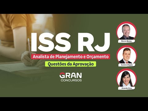 Concurso ISS RJ - Analista de Planejamento e Orçamento - Questões da Aprovação