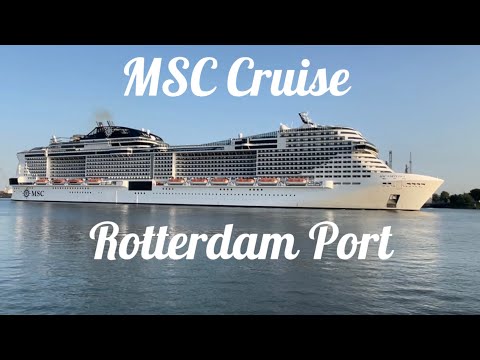 The big cruise arrives at the port of Rotterdam | MSC Cruise | MCS VIRTUOSA