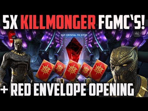 5x Killmonger FGMC's + Red Envelope Crystal Opening - Marvel Contest of Champions
