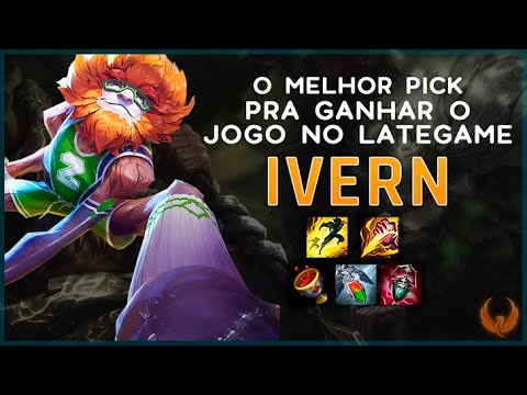 O MELHOR PICK PRA GANHAR O JOGO NO LATEGAME - IVERN JUNGLE GAMEPLAY [PT-BR]