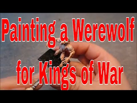 How to paint a mantic werewolf for Kings of War undead
