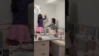 先生は6歳、生徒は3歳。姉妹の数字レッスン💕 #日中夫婦 #カナダ #姉妹