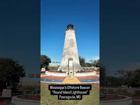 Round Island Lighthouse - Restored Coastal Landmark in Pascagoula MS