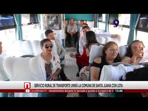 Nuevo servicio rural de transporte unirá la comuna de Santa Juana con Lota y Patagual