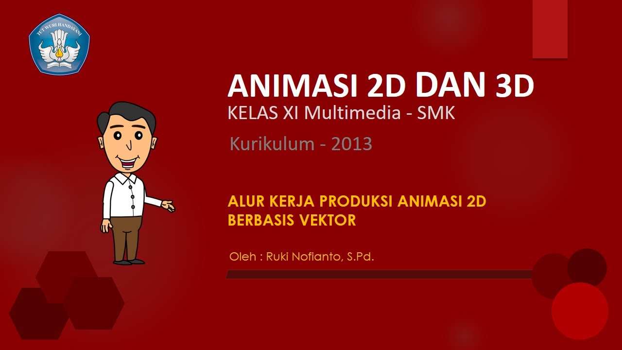 Prinsip Dasar Pembuatan Animasi 2D Vektor, Alur Kerja Produksi Animasi | Materi 2D dan 3D Kelas 11
