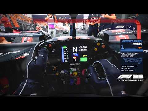 ULTRA REALISTIC F1 25 -  Max Verstappen Red Bull RB21 Dutch GP