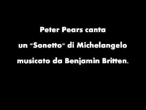 Peter Pears canta un "Sonetto" di Michelangelo musicato da Benjamin Britten