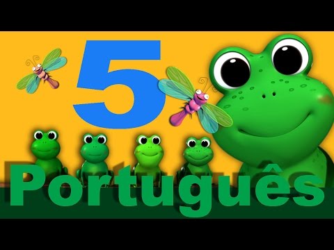 Cinco pequenos sapos | canções infantis | LittleBabyBum