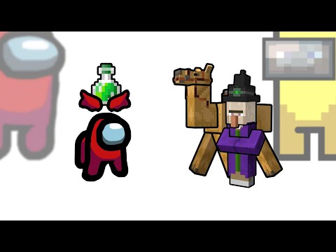 Mini Crewmate Kills MINECRAFT Characters - Part 4 | Among Us