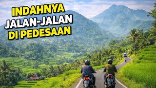 Download lagu INDAHNYA JALAN-JALAN DI PEDESAAN DENGAN PEMANDANGAN SAWAH DI PEGUNUNGAN YANG SANGAT INDAH  mp3