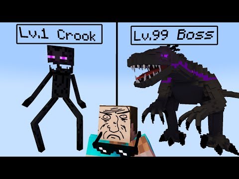 Lv.1 Crook vs Lv.99 Boss - Minecraft Animation
