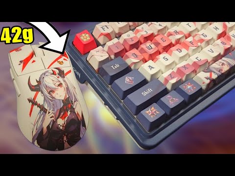 Anime Waifu Keyboard and Mouse - Redragon EISA K686 Pro SE and M916 Pro