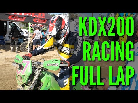 Kawasaki KDX 200 - Racing the 10 Hours of Glen Helen (Full Lap)