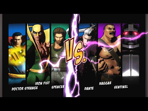 [UMVC3] FT20 - me (Iron Fist/Spencer/Strange) vs Genzoutzu (Haggar/Dante/Sentinel)