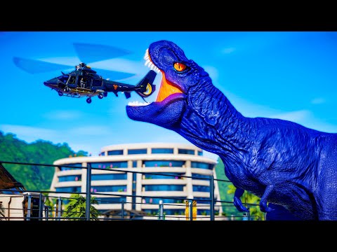 Green Alien Vs Tyrannosaurus Vs Color T Rex,Megalodon Jurassic World Evolution Dinosaurs Fight