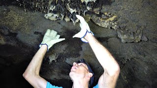 4K Crawling Into The Darkness! Our First Cave! Adventure, Fun, Nature, Travel.