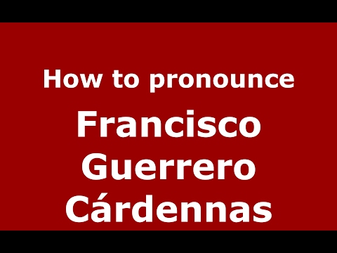 How to pronounce Francisco Guerrero Cárdennas (Spain/Spanish) - PronounceNames.com